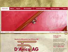 Tablet Screenshot of davico-ag.ch